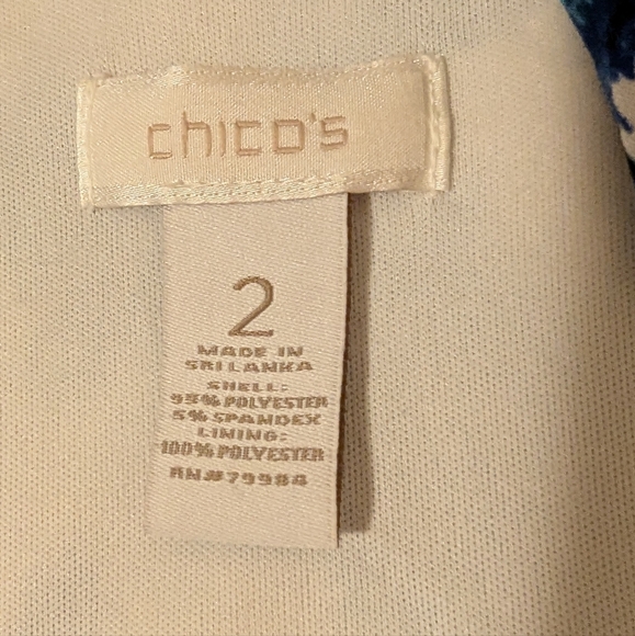 Chico's vneck sleeveless maxi dress size Large 12 - Picture 8 of 9